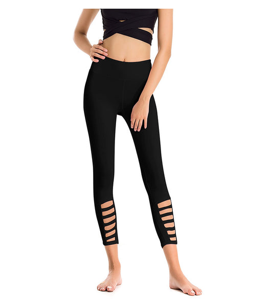 Pantalones de Yoga Ajustados 7/8 Elásticos de Secado Rápido para Fitness y Running - Image 3