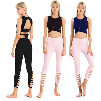 Pantalones de Yoga Ajustados 7/8 Elásticos de Secado Rápido para Fitness y Running - Image 6