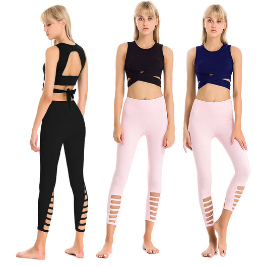 Pantalones de Yoga Ajustados 7/8 Elásticos de Secado Rápido para Fitness y Running - Image 6
