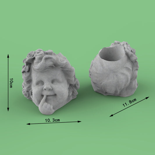 Moldes de Silicona 3D Cara Humana para Concreto y Resina - Image 2