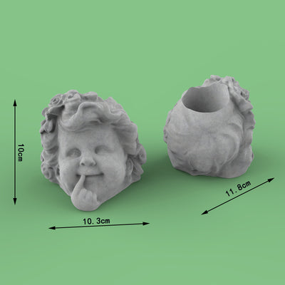 Moldes de Silicona 3D Cara Humana para Concreto y Resina - Image 2