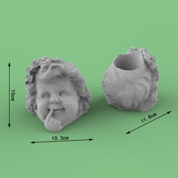 Moldes de Silicona 3D Cara Humana para Concreto y Resina
