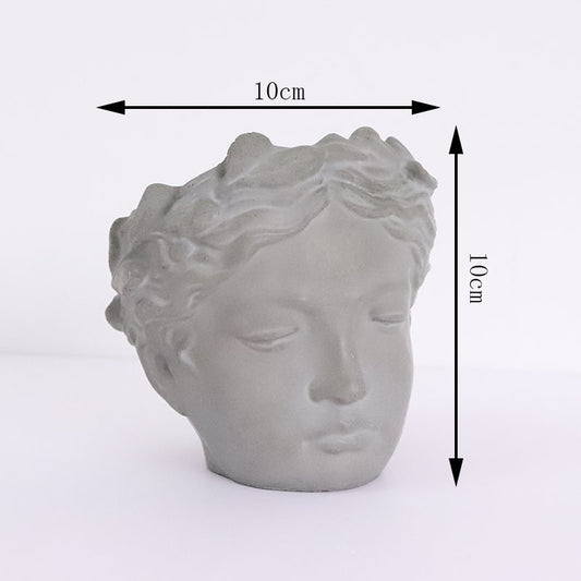 Moldes de Silicona 3D Cara Humana para Concreto y Resina