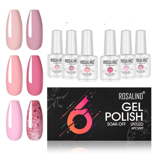 Set de 6 Esmaltes de Uñas Gel Japonés con Fototerapia Vegetal UV