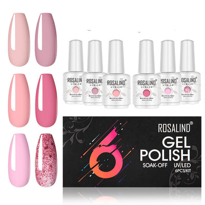 Set de 6 Esmaltes de Uñas Gel Japonés con Fototerapia Vegetal UV