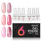 Set de 6 Esmaltes de Uñas Gel Japonés con Fototerapia Vegetal UV