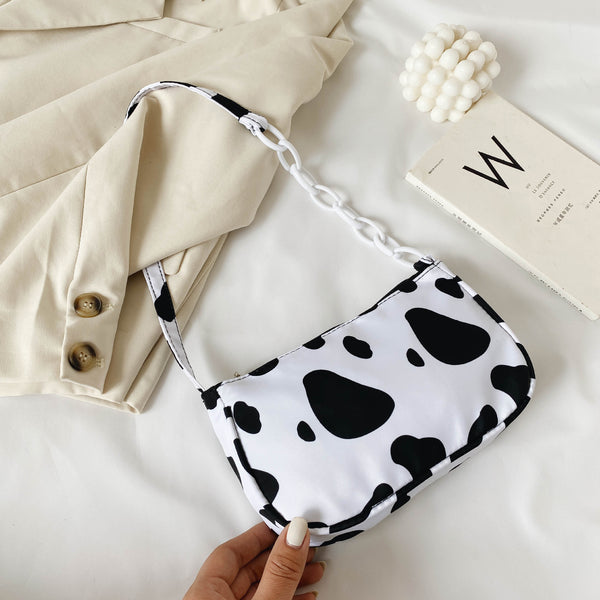 Bolsa Crossbody Estampado Vaca Oxford