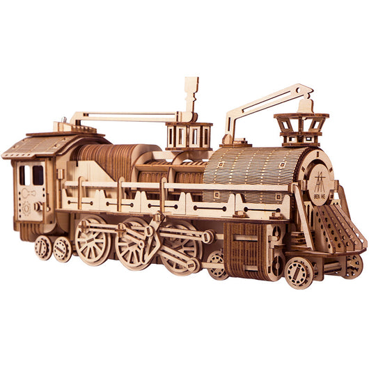 Tren de Vapor 3D de Madera - Modelo Armable - Image 10