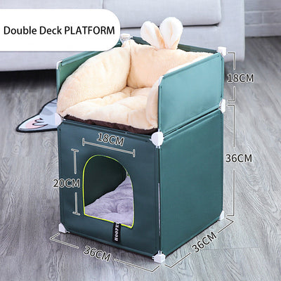 Casa Térmica Doble para Gatos Villa Completamente Cerrada - Image 14