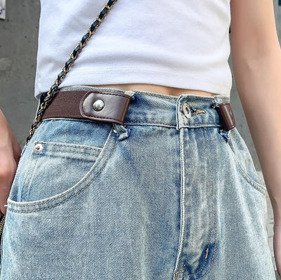 Pantalones de Lona Elásticos para Mujer Lazy Belt - Image 17