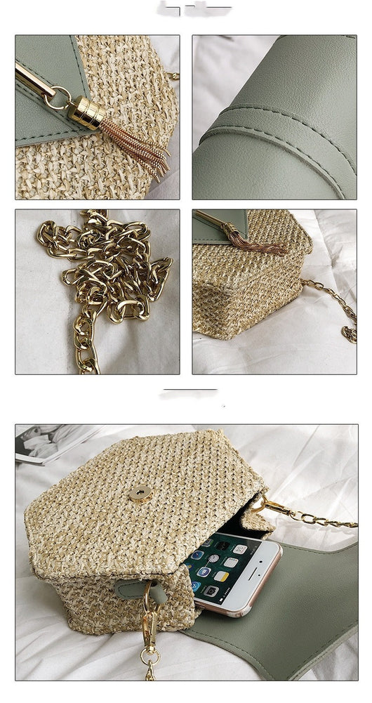 Bolso Bandolera Estilo Western con Cadena - Bolsa Pequeña Multiuso - Image 12
