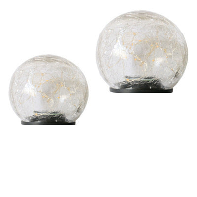 Luz Solar LED de Jardín con Diseño de Esfera de Cristal Agrietado - Image 2