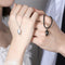 Dije de Pareja Imán del Amor con Piedra de Deseos - Collar Costura del Corazón Escote