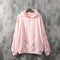 Suéter Hoodie Holgado National Tide Crane - Abrigo Vintage Flor de Cerezo
