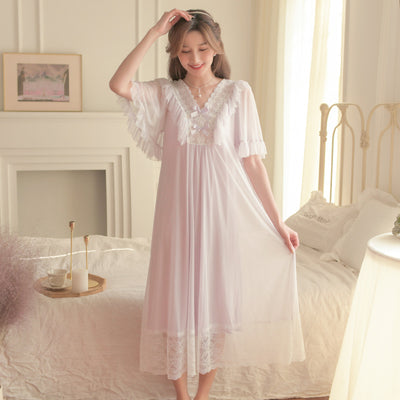 Pijama Princesa de Encaje Francés y Tul Suave - Image 8