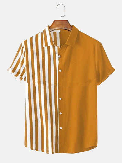 Camisa Casual Hombre Rayas Bicolor - Image 3