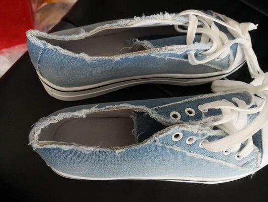 Zapatillas de Lona Retro Bajas para Estudiantes - Sneakers Planos con Cordones - Image 4