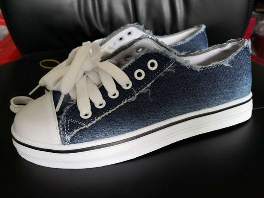 Zapatillas de Lona Retro Bajas para Estudiantes - Sneakers Planos con Cordones - Image 5