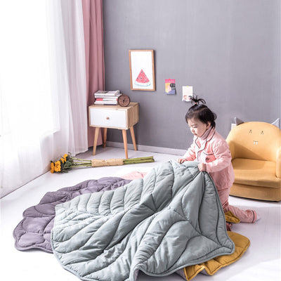 Tapete Infantil Multifuncional en Forma de Hoja - Manta de Juego y Decoración