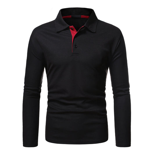 Polo Manga Larga Slim Fit Casual para Hombre - Image 7