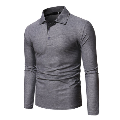 Polo Manga Larga Slim Fit Casual para Hombre - Image 11