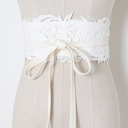 Vestido Retro con Cinturón Ancho - Diseño Coreano Blanco y Negro para Verano y Otoño - Image 3