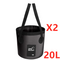 Black 20 L 2 Pieces