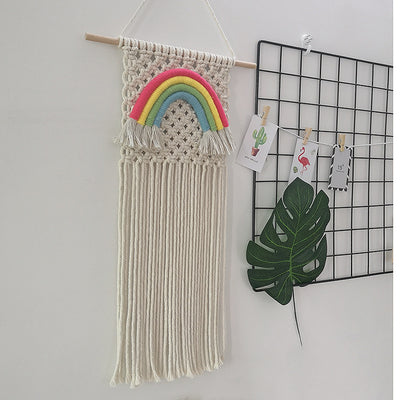 Tapiz Macramé Arcoíris Tejido a Mano Estilo Nórdico - Image 6