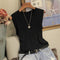 Blusa Sin Mangas Cuello Redondo con Tirantes Anchos para Mujer