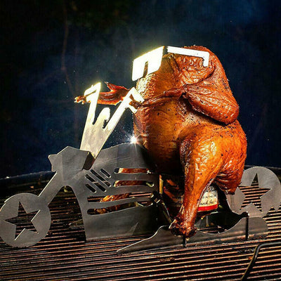 Soporte para Pollo a la Parrilla - Accesorio BBQ Acero Inoxidable