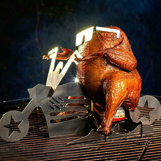 Soporte para Pollo a la Parrilla - Accesorio BBQ Acero Inoxidable