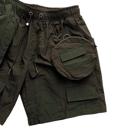 Pantalones Cortos Funcionales Overol para Hombre - Estilo Casual Holgado - Image 8