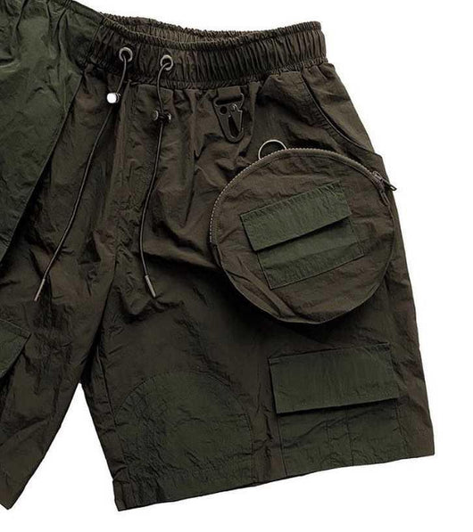 Pantalones Cortos Funcionales Overol para Hombre - Estilo Casual Holgado - Image 8
