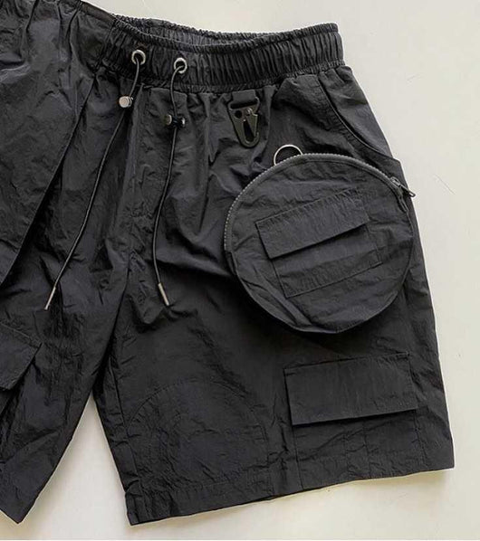 Pantalones Cortos Funcionales Overol para Hombre - Estilo Casual Holgado - Image 3