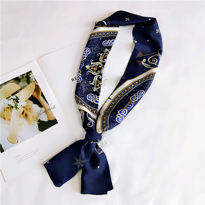 Pañuelo de Seda Largo Reversible para Primavera y Otoño - Image 15