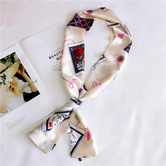 Pañuelo de Seda Largo Reversible para Primavera y Otoño - Image 21