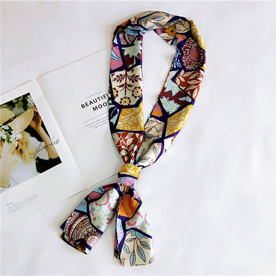 Pañuelo de Seda Largo Reversible para Primavera y Otoño - Image 16