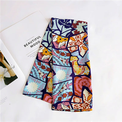 Pañuelo de Seda Largo Reversible para Primavera y Otoño - Image 27