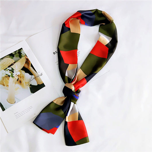Pañuelo de Seda Largo Reversible para Primavera y Otoño - Image 23