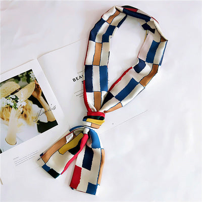 Pañuelo de Seda Largo Reversible para Primavera y Otoño - Image 25