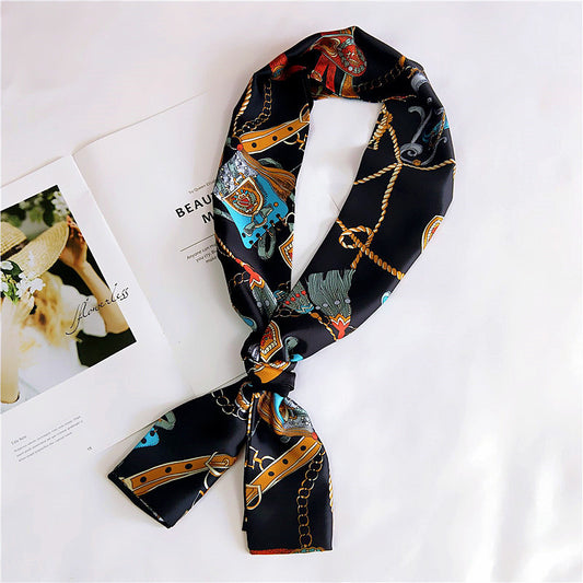 Pañuelo de Seda Largo Reversible para Primavera y Otoño - Image 2