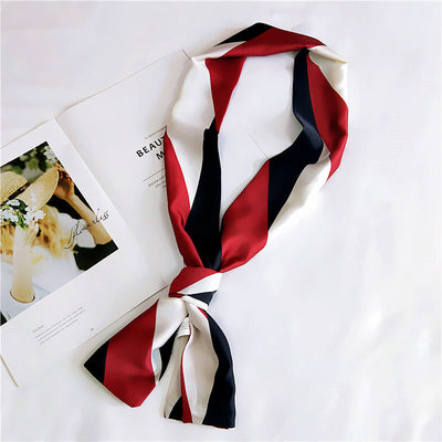 Pañuelo de Seda Largo Reversible para Primavera y Otoño
