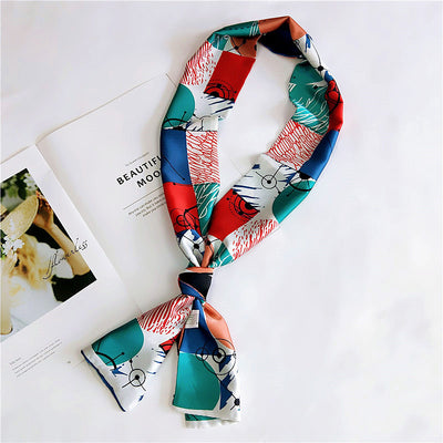 Pañuelo de Seda Largo Reversible para Primavera y Otoño - Image 7