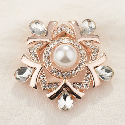 Broche Floral Vitral con Hebilla Ajustable para Pañuelos y Bufandas - Image 13
