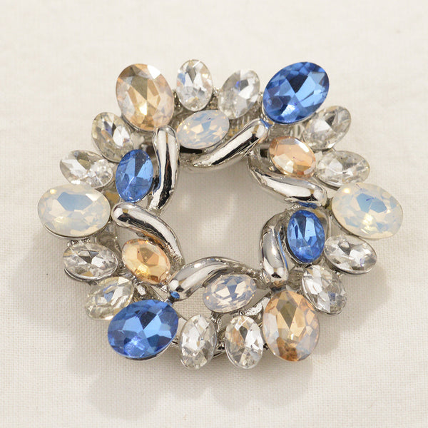 Broche Floral Vitral con Hebilla Ajustable para Pañuelos y Bufandas - Image 2