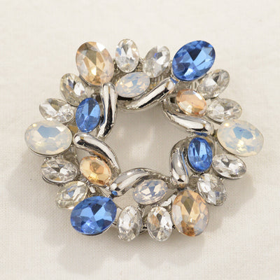 Broche Floral Vitral con Hebilla Ajustable para Pañuelos y Bufandas - Image 2