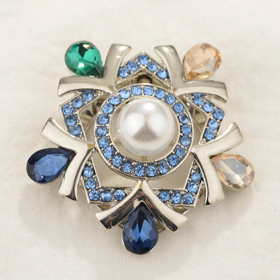 Broche Floral Vitral con Hebilla Ajustable para Pañuelos y Bufandas - Image 7