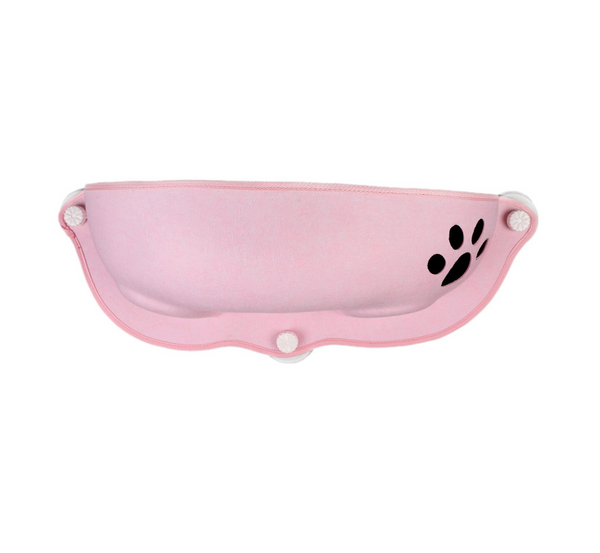 Hamaca Ventana para Gatos con Cojín - Reposa Gatos Semilunar Adhesivo