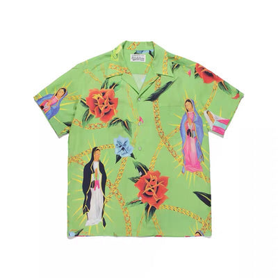 Camisa Hawaiana Virgen María Manga Corta - Image 10
