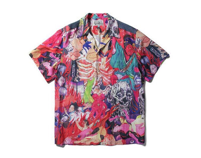 Camisa Hawaiana Virgen María Manga Corta - Image 3